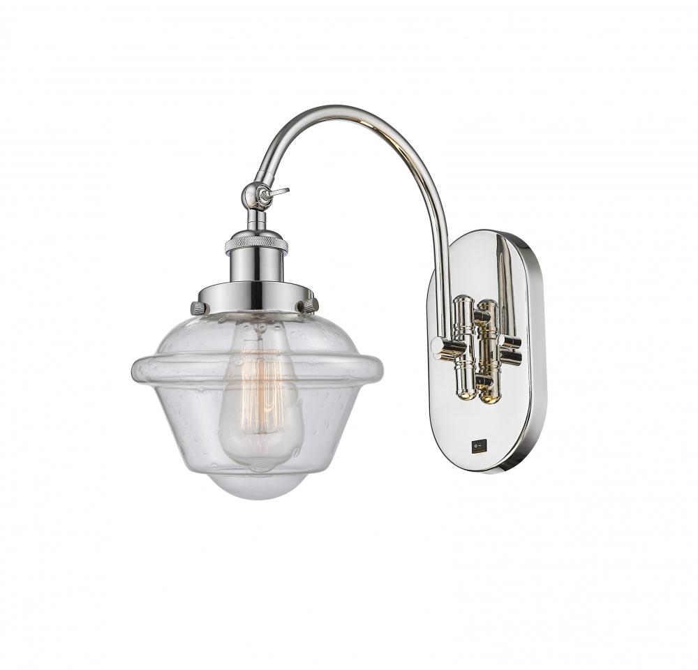 Oxford - 1 Light - 8 inch - Polished Nickel - Sconce