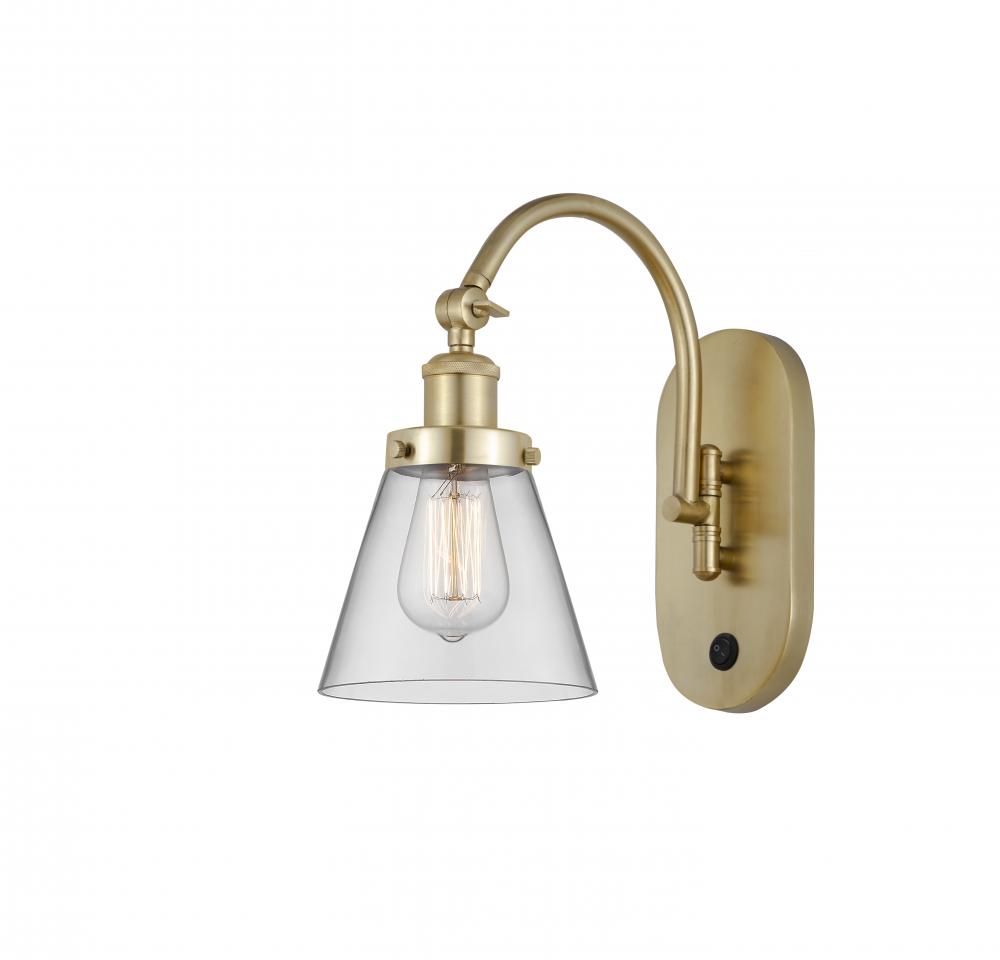 Cone - 1 Light - 6 inch - Satin Gold - Sconce