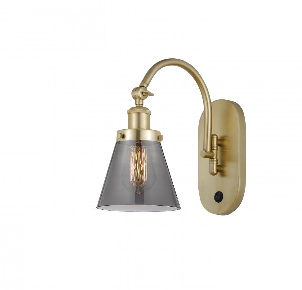 Cone - 1 Light - 6 inch - Satin Gold - Sconce