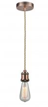 Innovations Lighting 100AC-10RE-1AC - Edison - 1 Light - 2 inch - Antique Copper - Cord hung - Mini Pendant