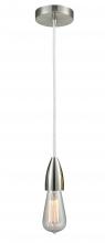 Innovations Lighting 100SN-10W-4SN - Fairchild - 1 Light - 2 inch - Satin Nickel - Cord hung - Mini Pendant