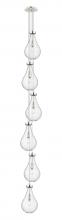 Innovations Lighting 106-451-1P-PN-G451-7CL - Owego - 6 Light - 7 inch - Polished Nickel - Multi Pendant