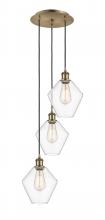 Innovations Lighting 113B-3P-AB-G652-8 - Cindyrella - 3 Light - 15 inch - Antique Brass - Cord Hung - Multi Pendant