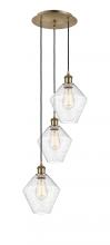 Innovations Lighting 113B-3P-AB-G654-8 - Cindyrella - 3 Light - 15 inch - Antique Brass - Cord Hung - Multi Pendant