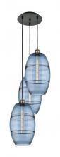 Innovations Lighting 113B-3P-BAB-G557-10BL - Vaz - 3 Light - 17 inch - Black Antique Brass - Cord hung - Multi Pendant