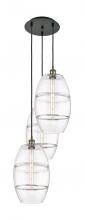 Innovations Lighting 113B-3P-BAB-G557-10CL - Vaz - 3 Light - 17 inch - Black Antique Brass - Cord hung - Multi Pendant