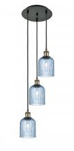 Innovations Lighting 113B-3P-BAB-G559-5BL - Bridal Veil - 3 Light - 12 inch - Black Antique Brass - Cord Hung - Multi Pendant