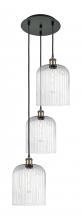 Innovations Lighting 113B-3P-BAB-G559-8SDY - Bridal Veil - 3 Light - 12 inch - Black Antique Brass - Cord Hung - Multi Pendant