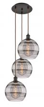 Innovations Lighting 113B-3P-OB-G556-10SM - Rochester - 3 Light - 17 inch - Oil Rubbed Bronze - Cord hung - Multi Pendant