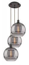 Innovations Lighting 113B-3P-OB-G556-12SM - Rochester - 3 Light - 19 inch - Oil Rubbed Bronze - Cord hung - Multi Pendant