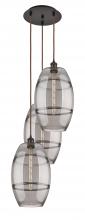 Innovations Lighting 113B-3P-OB-G557-10SM - Vaz - 3 Light - 17 inch - Oil Rubbed Bronze - Cord hung - Multi Pendant