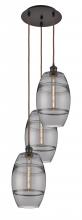 Innovations Lighting 113B-3P-OB-G557-8SM - Vaz - 3 Light - 15 inch - Oil Rubbed Bronze - Cord hung - Multi Pendant