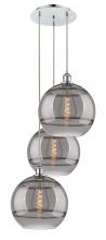 Innovations Lighting 113B-3P-PC-G556-12SM - Rochester - 3 Light - 19 inch - Polished Chrome - Cord hung - Multi Pendant