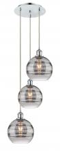 Innovations Lighting 113B-3P-PC-G556-8SM - Rochester - 3 Light - 15 inch - Polished Chrome - Cord hung - Multi Pendant