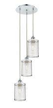 Innovations Lighting 113B-3P-PC-M18-PC - Nestbrook - 3 Light - 11 inch - Polished Chrome - Cord hung - Multi Pendant