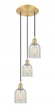 Innovations Lighting 113B-3P-SG-G2511 - Caledonia - 3 Light - 12 inch - Satin Gold - Cord Hung - Multi Pendant