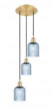 Innovations Lighting 113B-3P-SG-G559-5BL - Bridal Veil - 3 Light - 12 inch - Satin Gold - Cord Hung - Multi Pendant