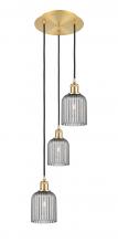 Innovations Lighting 113B-3P-SG-G559-5SM - Bridal Veil - 3 Light - 12 inch - Satin Gold - Cord Hung - Multi Pendant