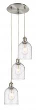 Innovations Lighting 113B-3P-SN-G558-6SDY - Bella - 3 Light - 12 inch - Brushed Satin Nickel - Cord hung - Multi Pendant