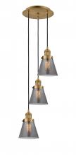 Innovations Lighting 113F-3P-BB-G63 - Cone - 3 Light - 13 inch - Brushed Brass - Cord hung - Multi Pendant