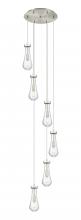 Innovations Lighting 116-451-1P-SN-G451-4CL - Owego - 6 Light - 16 inch - Brushed Satin Nickel - Multi Pendant