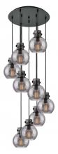 Innovations Lighting 119-410-1PS-BK-G410-8SM - Newton Sphere - 9 Light - 22 inch - Matte Black - Cord hung - Multi Pendant