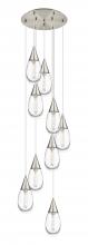  119-450-1P-SN-G450-6CL - Malone - 9 Light - 20 inch - Brushed Satin Nickel - Multi Pendant