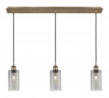 Innovations Lighting 123B-3P-BB-G434-7SM - Crown Point - 3 Light - 37 inch - Brushed Brass - Linear Pendant