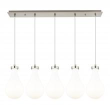 Innovations Lighting 125-451-1P-SN-G451-7GWH - Owego - 5 Light - 37 inch - Brushed Satin Nickel - Linear Pendant