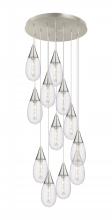  126-450-1P-SN-G450-6SCL - Malone - 12 Light - 25 inch - Brushed Satin Nickel - Multi Pendant