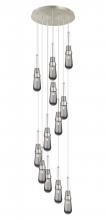  126-452-1P-SN-G452-4SM - Milan - 12 Light - 24 inch - Brushed Satin Nickel - Multi Pendant