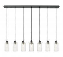 Innovations Lighting 127B-7P-BK-G434-7SDY - Crown Point - 7 Light - 49 inch - Matte Black - Linear Pendant