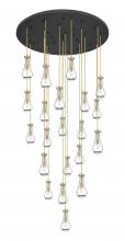 Innovations Lighting 148BK-451-1P-BB-G451-5CL-20 - Owego - 21 Light - 48 inch - Brushed Brass - Multi Pendant