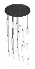 Innovations Lighting 148BK-B-21P-BK-G434-12DE - Crown Point - 21 Light - 48 inch - Matte Black - Multi Pendant