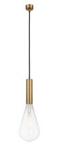 Innovations Lighting 198-1P-BB-BB125LED - Edison - 1 Light - 5 inch - Brushed Brass - Cord hung - Mini Pendant