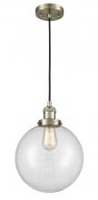 Innovations Lighting 201C-AB-G202-10 - Beacon - 1 Light - 10 inch - Antique Brass - Cord hung - Mini Pendant
