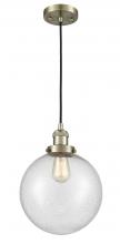 Innovations Lighting 201C-AB-G204-10 - Beacon - 1 Light - 10 inch - Antique Brass - Cord hung - Mini Pendant