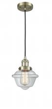 Innovations Lighting 201C-AB-G532 - Oxford - 1 Light - 7 inch - Antique Brass - Cord hung - Mini Pendant