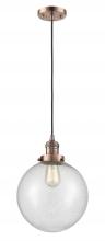 Innovations Lighting 201C-AC-G204-10 - Beacon - 1 Light - 10 inch - Antique Copper - Cord hung - Mini Pendant