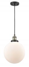 Innovations Lighting 201C-BAB-G201-10 - Beacon - 1 Light - 10 inch - Black Antique Brass - Cord hung - Mini Pendant