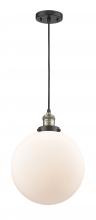 Innovations Lighting 201C-BAB-G201-12 - Beacon - 1 Light - 12 inch - Black Antique Brass - Cord hung - Mini Pendant