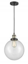 Innovations Lighting 201C-BAB-G202-10 - Beacon - 1 Light - 10 inch - Black Antique Brass - Cord hung - Mini Pendant