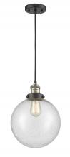 Innovations Lighting 201C-BAB-G204-10 - Beacon - 1 Light - 10 inch - Black Antique Brass - Cord hung - Mini Pendant