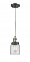Innovations Lighting 201C-BAB-G52 - Bell - 1 Light - 5 inch - Black Antique Brass - Cord hung - Mini Pendant