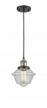 Innovations Lighting 201C-BAB-G534 - Oxford - 1 Light - 7 inch - Black Antique Brass - Cord hung - Mini Pendant