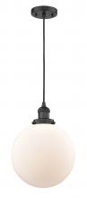 Innovations Lighting 201C-BK-G201-10 - Beacon - 1 Light - 10 inch - Matte Black - Cord hung - Mini Pendant