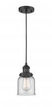 Innovations Lighting 201C-BK-G52 - Bell - 1 Light - 5 inch - Matte Black - Cord hung - Mini Pendant