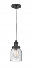 Innovations Lighting 201C-BK-G54 - Bell - 1 Light - 5 inch - Matte Black - Cord hung - Mini Pendant