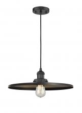 Innovations Lighting 201C-BK-MFR-BK-16 - Appalachian - 1 Light - 16 inch - Matte Black - Cord hung - Mini Pendant