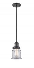Innovations Lighting 201C-OB-G182S - Canton - 1 Light - 5 inch - Oil Rubbed Bronze - Cord hung - Mini Pendant